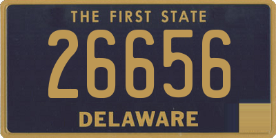 DE license plate 26656