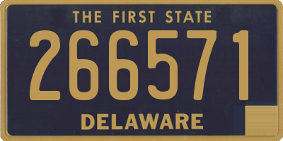 DE license plate 266571