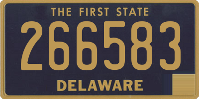 DE license plate 266583