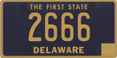 DE license plate 2666