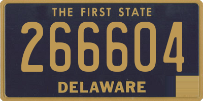 DE license plate 266604