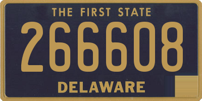 DE license plate 266608