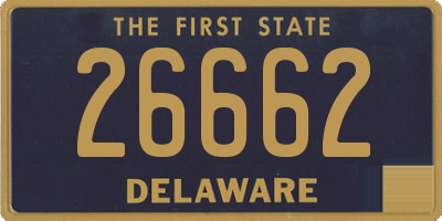 DE license plate 26662