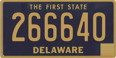 DE license plate 266640
