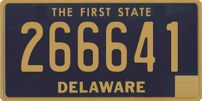 DE license plate 266641