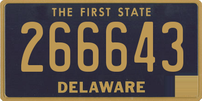 DE license plate 266643