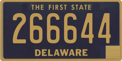 DE license plate 266644
