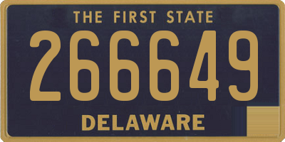 DE license plate 266649
