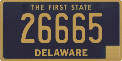 DE license plate 26665