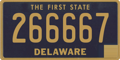 DE license plate 266667