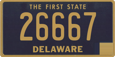 DE license plate 26667