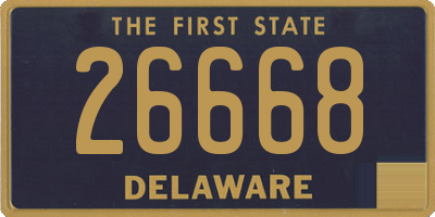 DE license plate 26668