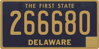 DE license plate 266680