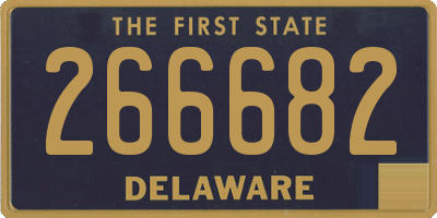 DE license plate 266682