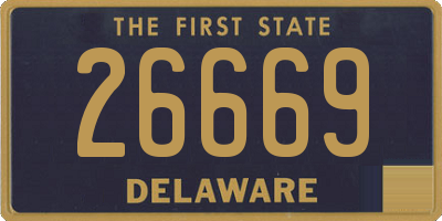 DE license plate 26669