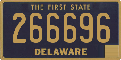 DE license plate 266696