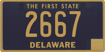 DE license plate 2667