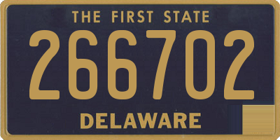 DE license plate 266702