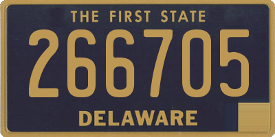 DE license plate 266705
