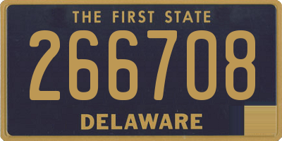 DE license plate 266708