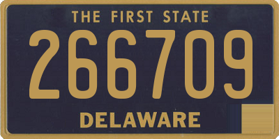 DE license plate 266709