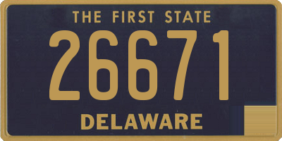 DE license plate 26671