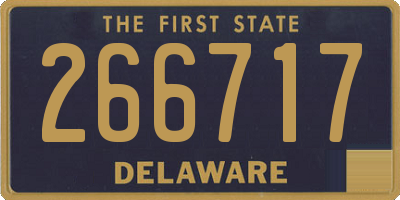 DE license plate 266717