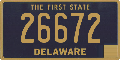 DE license plate 26672