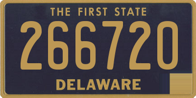 DE license plate 266720