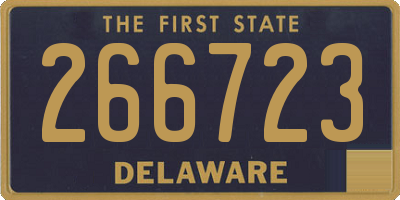 DE license plate 266723
