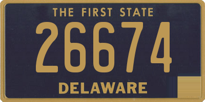 DE license plate 26674