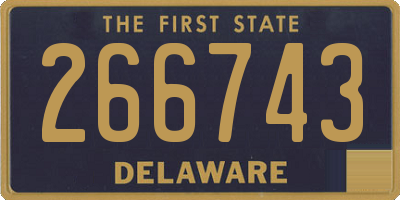 DE license plate 266743