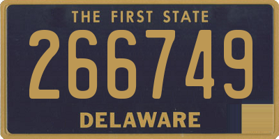 DE license plate 266749