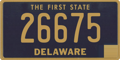 DE license plate 26675