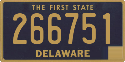 DE license plate 266751