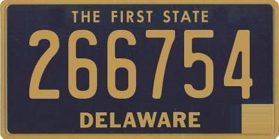 DE license plate 266754