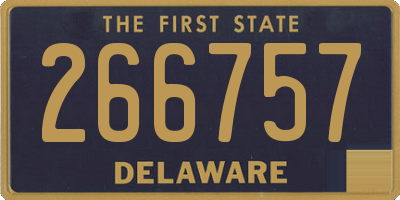 DE license plate 266757