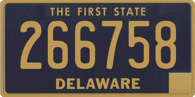 DE license plate 266758