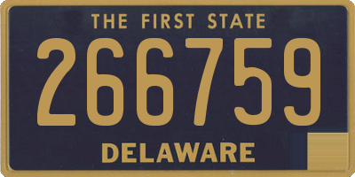 DE license plate 266759