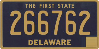 DE license plate 266762