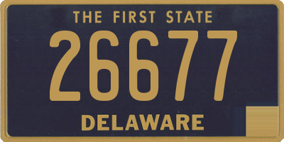 DE license plate 26677