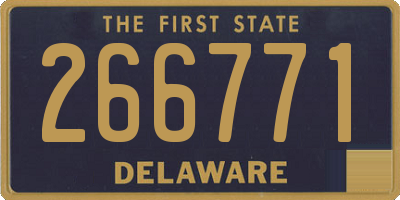DE license plate 266771