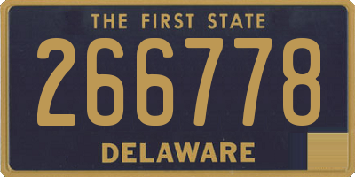 DE license plate 266778