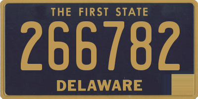 DE license plate 266782