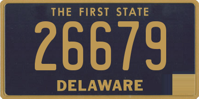 DE license plate 26679