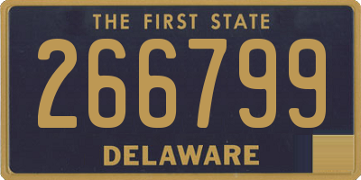 DE license plate 266799