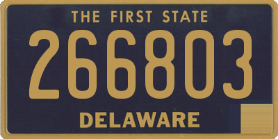DE license plate 266803