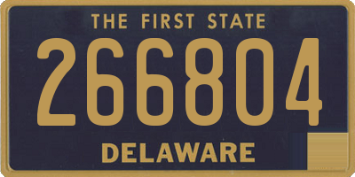 DE license plate 266804