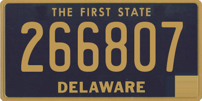 DE license plate 266807