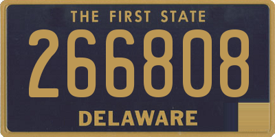 DE license plate 266808